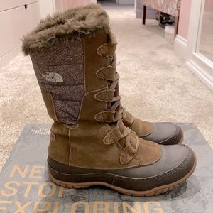 North Face Winter Boots Brown Size 7 - used